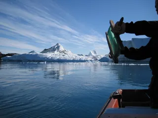 格陵兰岛，冰峡湾，雅各布港，冰山，水，天空，寒冷的温度，风景-自然