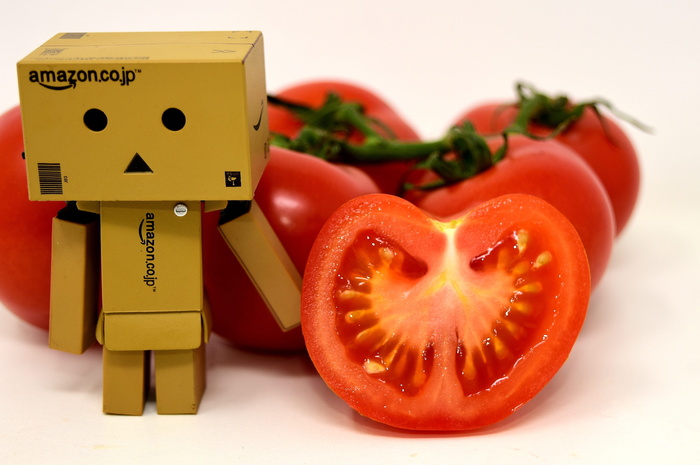danbo、figure、西红柿、蔬菜、健康、食品、datailaufnahme、花园