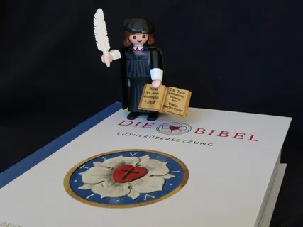 diebibel book、martin luther、圣经、信仰、新教徒、宗教改革、playmobil、路德年