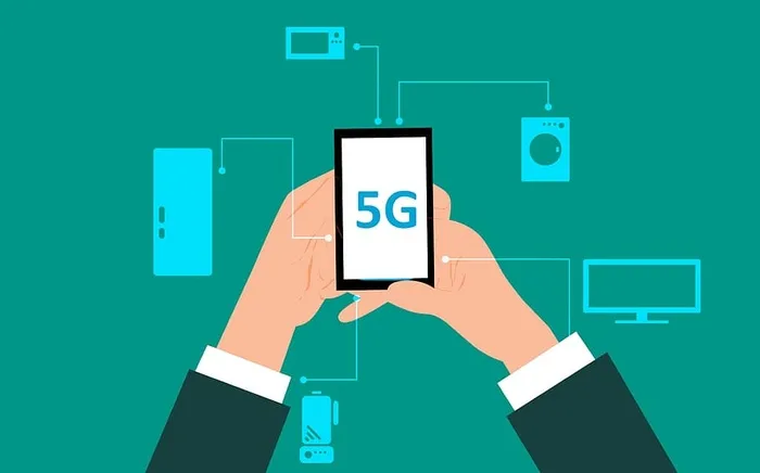手机使用新的5G网络以提高性能。