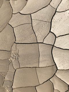 灰色栖息土壤，全框架，裂缝，背景，干燥，干旱，干旱气候，模式