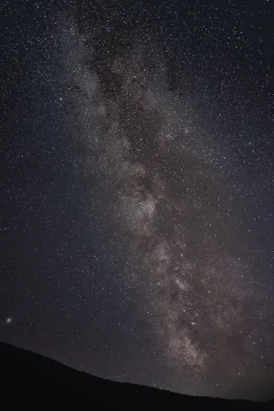恒星，银河系，夜晚，长时间曝光，天文学，宇宙，星系，太空