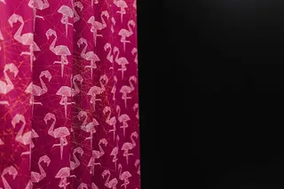 粉色火烈鸟面料