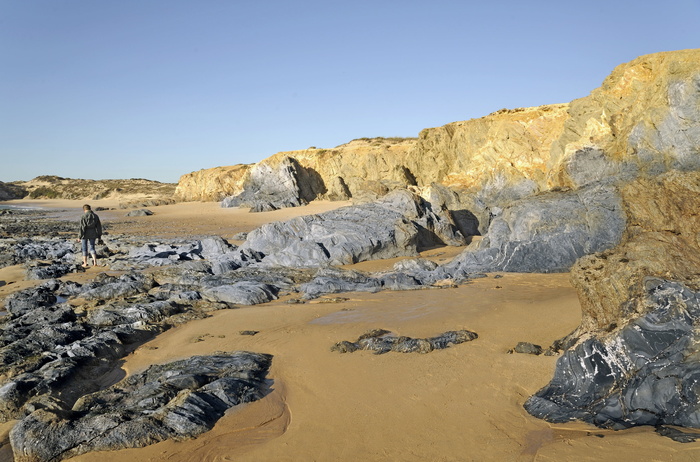 葡萄牙，大西洋海岸，海岸，沙滩，岩石，大西洋，景观，自然