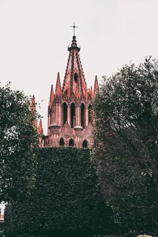 建筑、建筑、尖塔、尖塔、塔楼、教堂、瓜纳华托、天主教