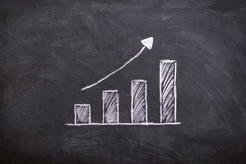 董事会、图形、粉笔、营销、方案、图表、演示、利润