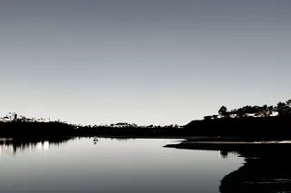 自然、水、户外、湖泊、土地、日落、景观、树木