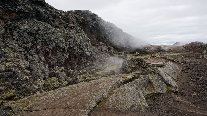 风景照片，山脉，火山，熔岩，蒸汽，冰岛，岩石，岩石-物体