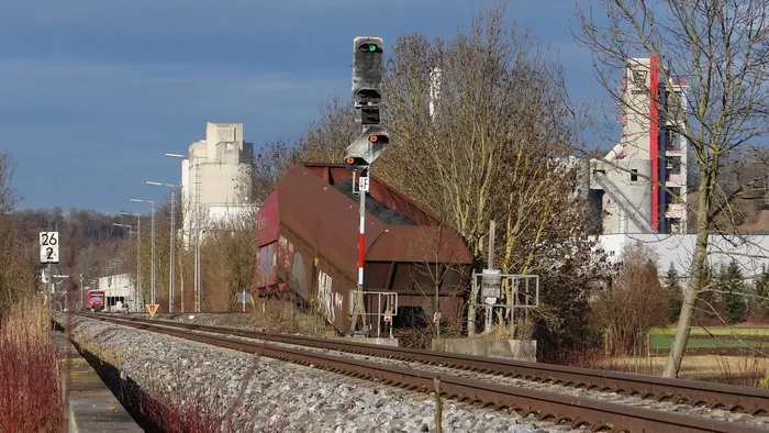 铁路事故，缓冲站，kohlezug，旋转水泥kg，mergelstetten，brenz铁路，kbs 757，列车