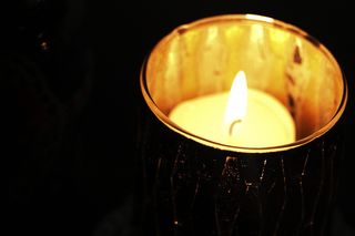 光、夜、暗、模糊、明亮、燃烧、燃烧、蜡烛