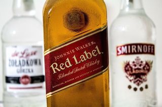 johnnie walker，red，标签瓶，标签，酒精，伏特加，威士忌，johnny