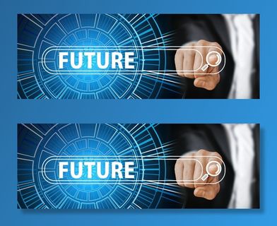 未来海报、手指、手、联系人、打开、按下、开始、前进