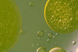 水中油, 油眼, 液体, 摘要, 质地, 宏观, 油, 关闭