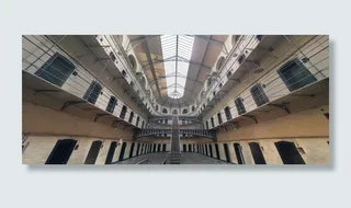 楼梯, 封闭, 建设, *, 都柏林, 大厅, 老, 历史