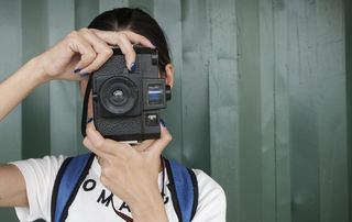 人物，女人，相机，女孩，模糊，休闲，特写，女性