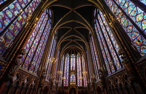 教堂，大教堂，哥特式，建筑，宗教，圣沙佩尔，巴黎，法国
