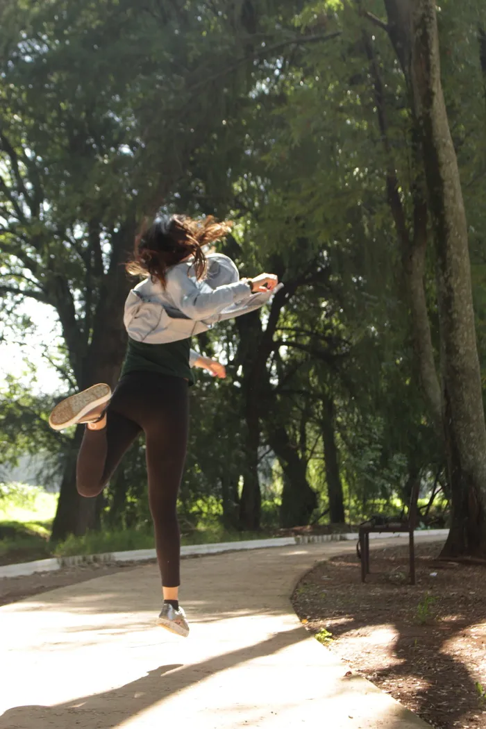 tumblr，运动，跳跃，女性，路径，承担，开始，女性