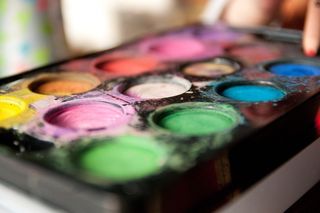 水彩画，彩色，色彩，绘画，创意，涂抹，绘制，多色