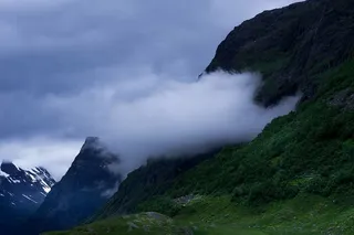 冒险，云，日光，雾，雾，草，山，风景