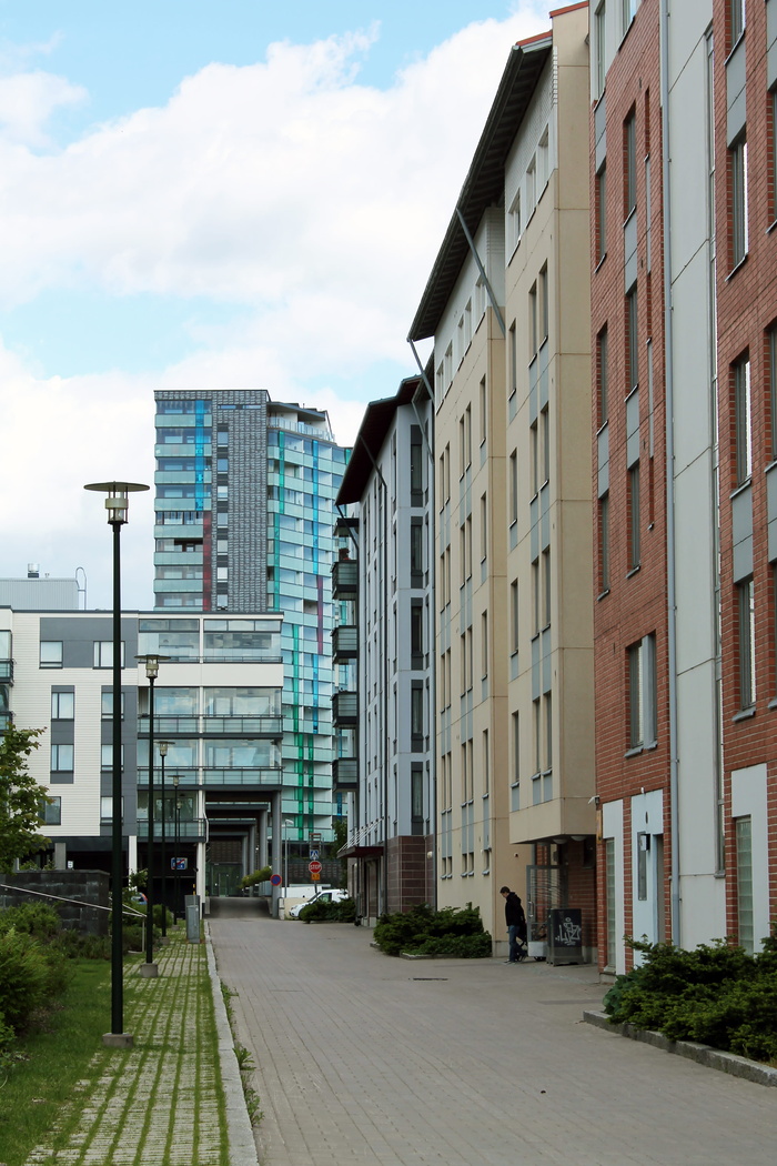 芬兰，leppävaara，espoo，建筑，住房，城市景观，城市，建筑外观