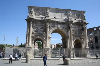 意大利罗马，2017年，建筑，人群，建筑结构，拱门，真人