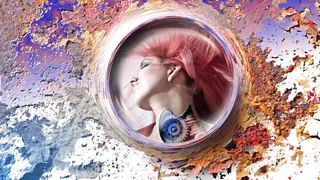 墙纸，女人，肖像，女人肖像，铁锈，材料，adobe，adobe photoshop