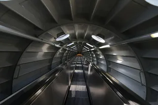 灯光、隧道、远离、管道、无限、建筑、室内、前进之路