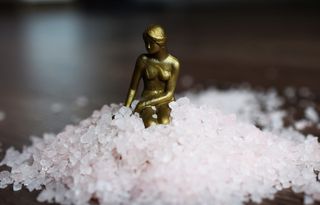 美，女人味，无花果，小美人鱼，雕像，人类表现，雕塑，没有人