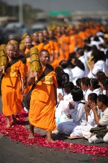 佛教、僧侣、长袍、橙色、佛教徒、步行、泰国、佛教 佛教、僧侣、长袍、橙色、佛教徒、步行、泰国、佛教