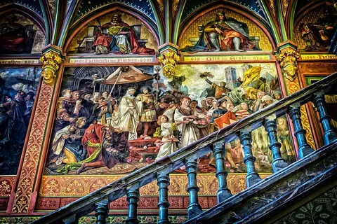 宗教绘画、画廊、祖先画廊、绘画、艺术、楼梯、壁画、设计 宗教绘画、画廊、祖先画廊、绘画、艺术、楼梯、壁画、设计