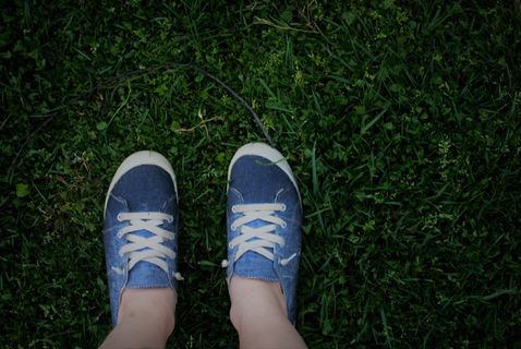 美国，莫加多尔，翼脚湖州立公园，低处，人腿，一人，人体部位，鞋