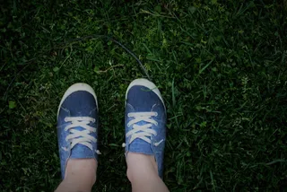 美国，莫加多尔，翼脚湖州立公园，低处，人腿，一人，人体部位，鞋