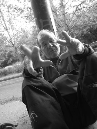 无家可归者，评论，坐着，克雷吉特，乞丐，乞讨，男人，穷人