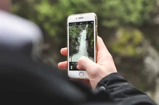 加拿大，瀑布步道，iphone，相机，拍照，拍摄，瀑布，绿色