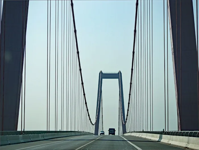 吊桥, 下莱茵, 艾默里希, 吊索, 塔, 拱形, 巷道, 联邦街道