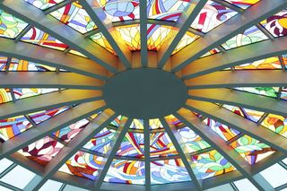 屋顶，设计，of，贸易，中心，建筑，现代，屋顶