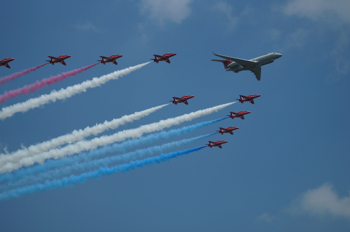 红箭队，皇家空军，英国皇家空军，飞行编队，编队飞行，喷气机，军用喷气机，飞机