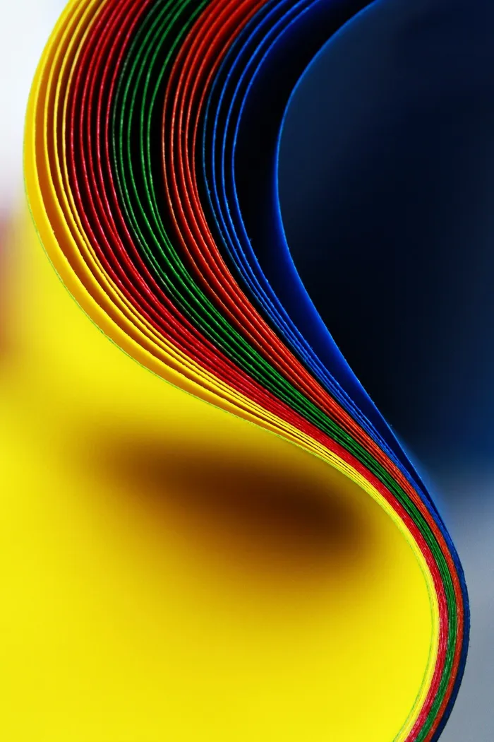 彩色纸，抽象，插图，静物画，纸张，彩色，扭曲，设计