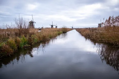 荷兰,金德迪克,景观,荷兰,莫利纳,云,磨坊,水 荷兰,金德迪克,景观,荷兰,莫利纳,云,磨坊,水