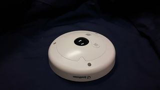 摄像头，鱼眼摄像头，设备，特写，黑色背景，工作室拍摄，无人，室内