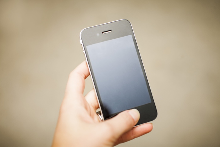 个人、手持、关机、黑色、iphone 4、手机、mobil、技术