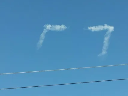 罕见的云，云，时髦的云，云-天空，天空，蒸汽痕迹，蓝色，烟雾-物理结构