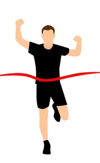 跑过终点线的人