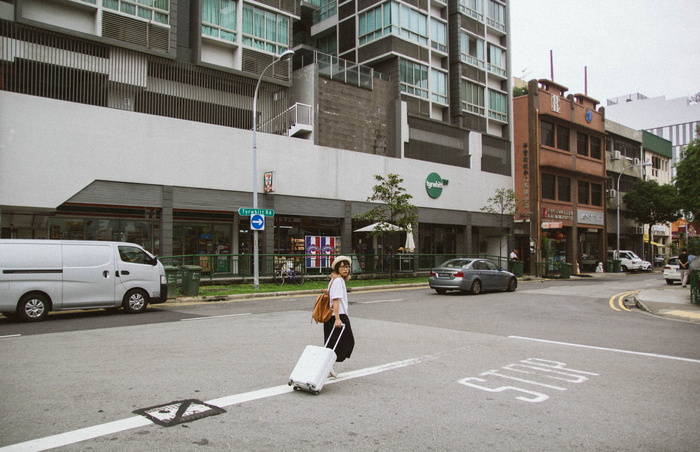 城市、道路、街道、交通、建筑、亚洲、建筑、建筑