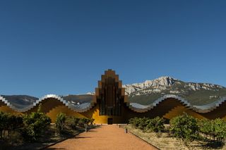 álava，laguardium，wineyard，rioja，ysio，地窖，葡萄酒，天空