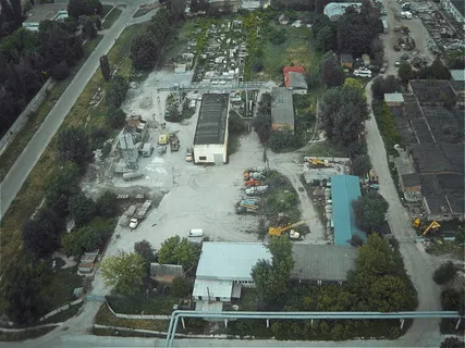 高度、海拔、混凝土搅拌机、工厂、工程、景观、城市