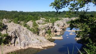 大瀑布，公园，风景，瀑布，河流，波托马克河，树木，岩石