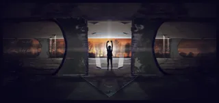 男人，日落，人物，一束光，启示，光明，黑暗，女孩