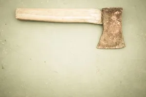 旧的，复古的，斧头的，钝的，生锈的，色欲的，绿色的，工作工具