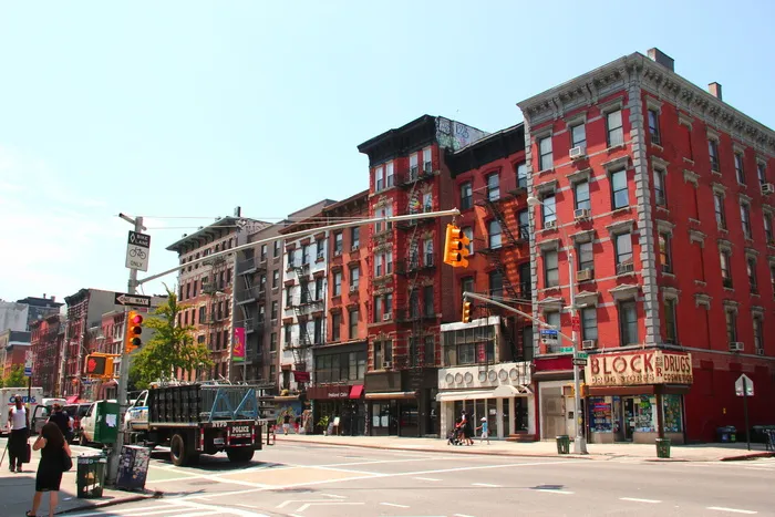 纽约，下东区，下东区，第二街，第六街，大城市，城市生活，纽约警察